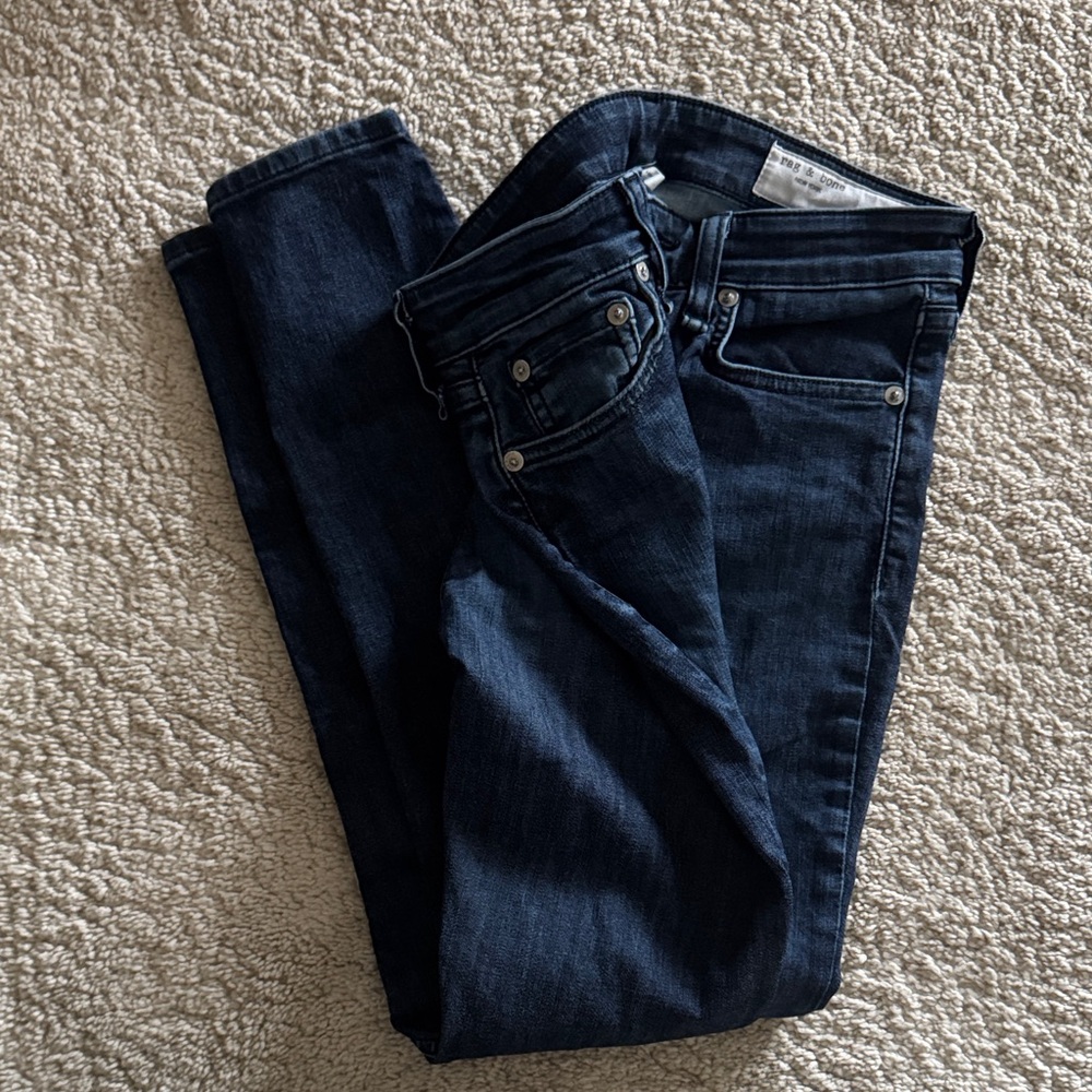 rag & bone Dark Blue Skinny Jeans